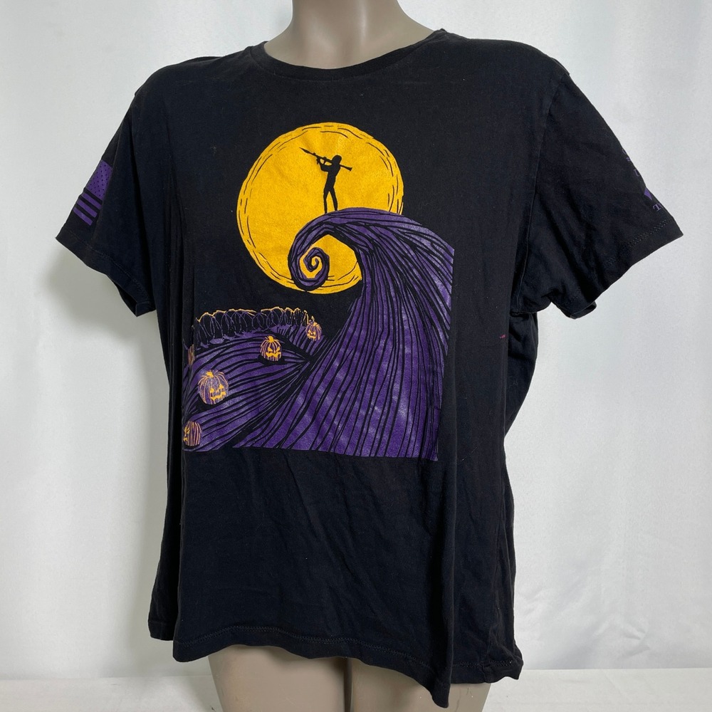 Grunt Style Night Raid Nightmare Before Christmas Black T-Shirt Women's 3XL - Picture 3 of 10